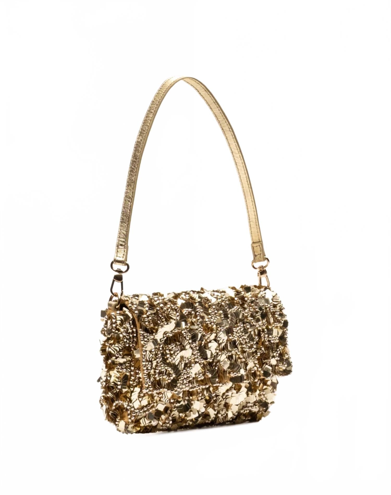 

Frances Valentine Женская сумка Stardust с пайетками, золотистого цвета