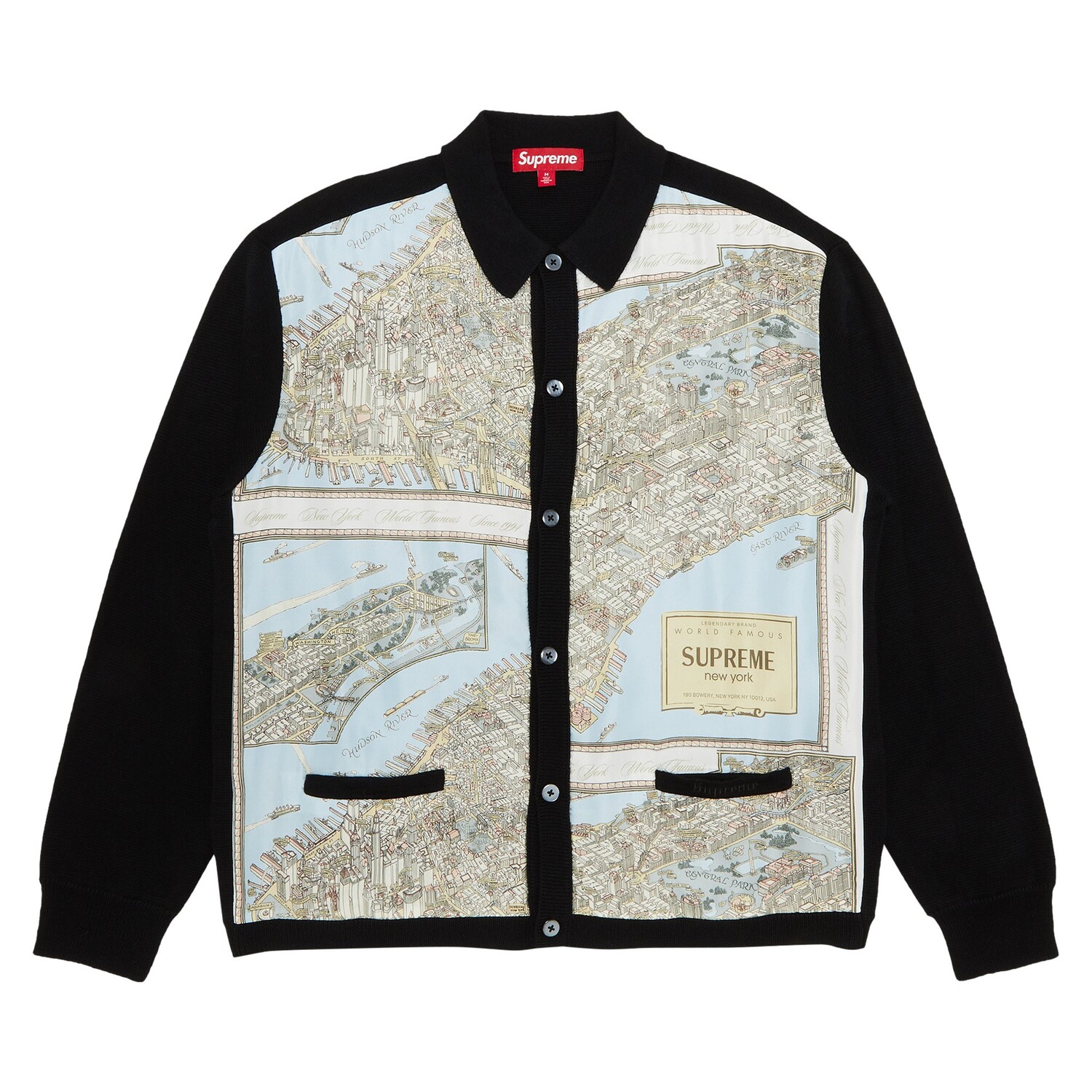 

Кардиган Supreme Silk Map Черный