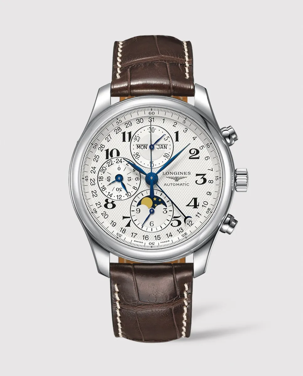 

Longines L27734783 Автоматические мужские часы Longines Master Collection из коричневой кожи, коричневый