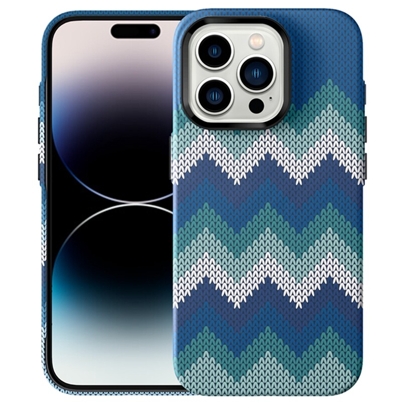

Чехол для телефона Baohuguang Bao Huguang, Ocean blue weave | metal frame