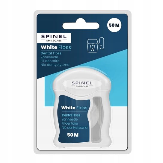 Белая зубная нить 50 м, вощеная зубная нить из ПТФЭ Spinel Smile Care — фото 3
