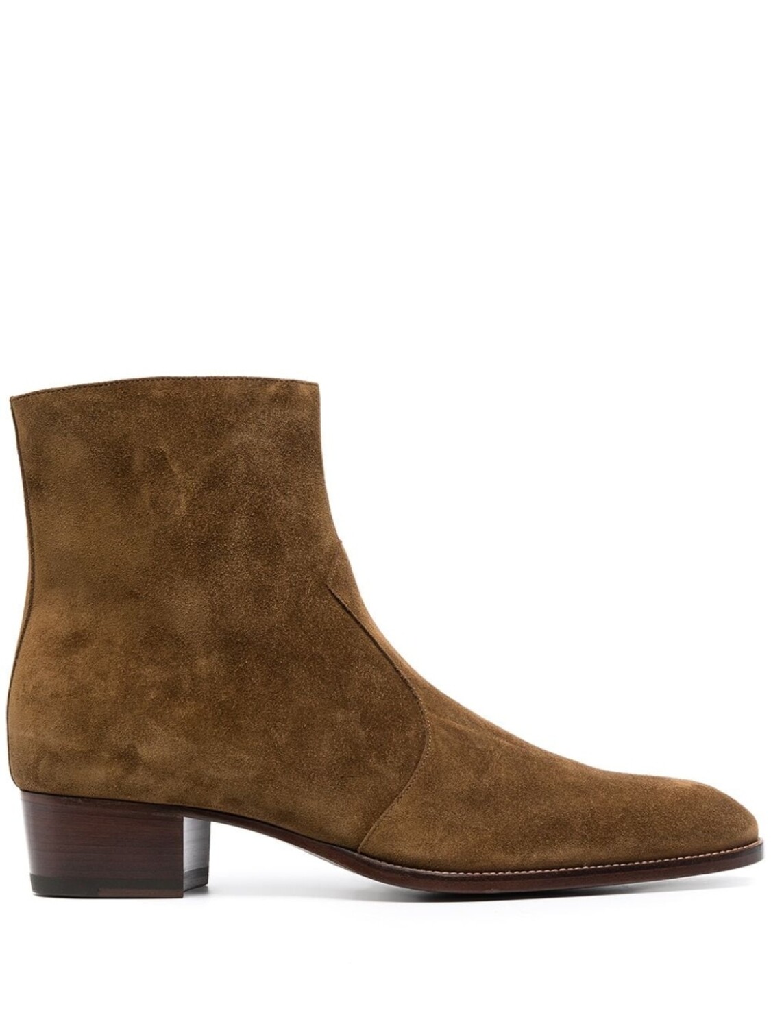 

Saint Laurent ботинки Wyatt на молнии, коричневый