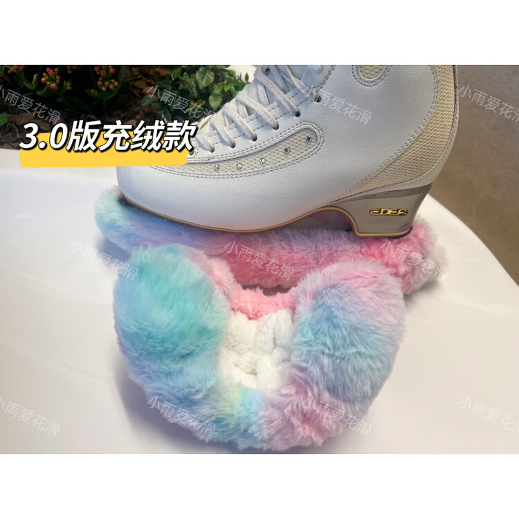 

EDEA Набор мягких плюшевых чехлов для коньков DIY, впитывающие Sanrio антицарапающие антикоррозийные защитные чехлы, 1 пара радужно-розовые без куклы, размер 29-38 (3.0 набивные)