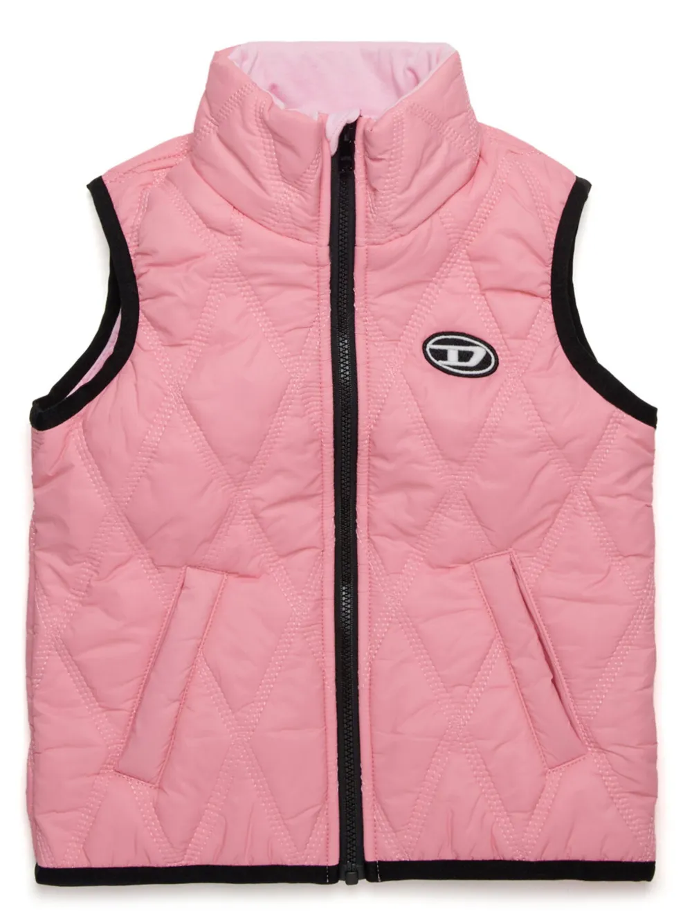 

Стеганый жилет Diesel Kids, розовый