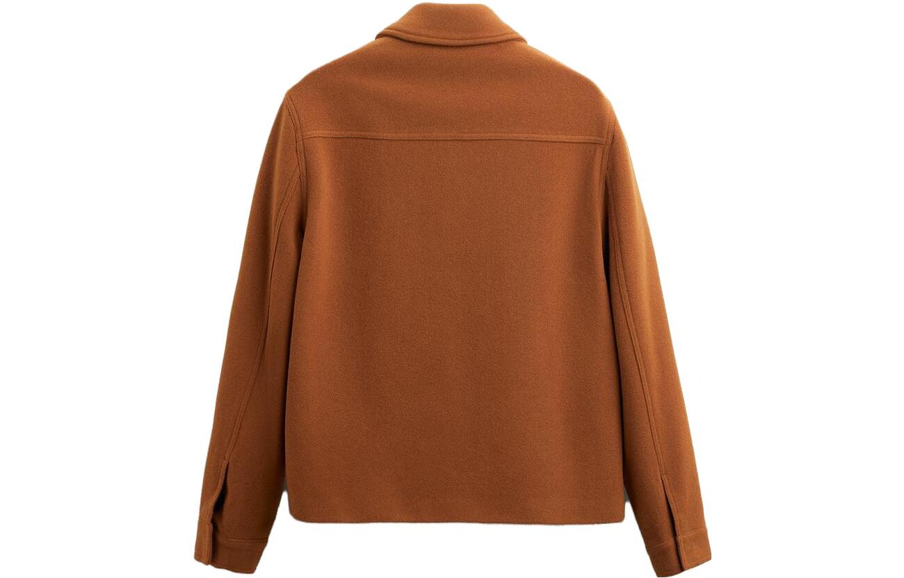 Куртка мужская полосатая/оранжевая Zara, оранжевый — фото 2
