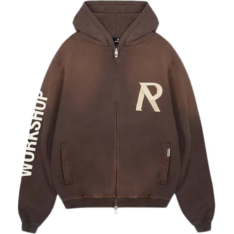 

Худи на молнии с логотипом REPRESENT, коричневый