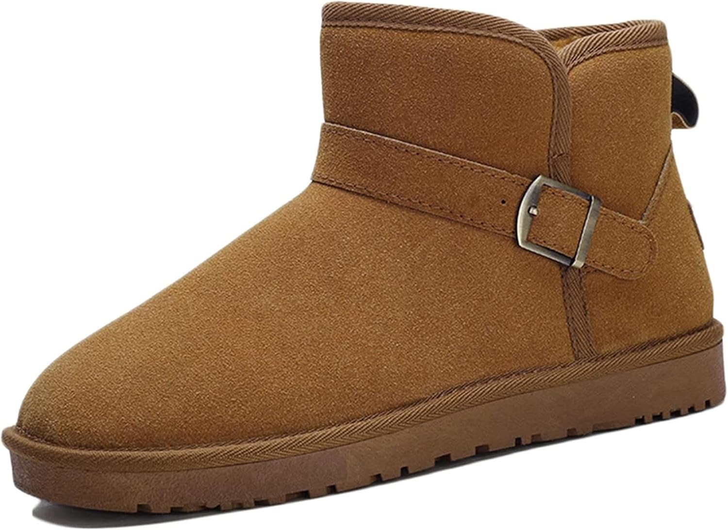 

Зимние мужские ботинки Yiozoi до щиколотки с утеплителем, короткие зимние ботинки на меху для улицы, удобные кроссовки с высоким голенищем для дома и повседневной носки, желтый