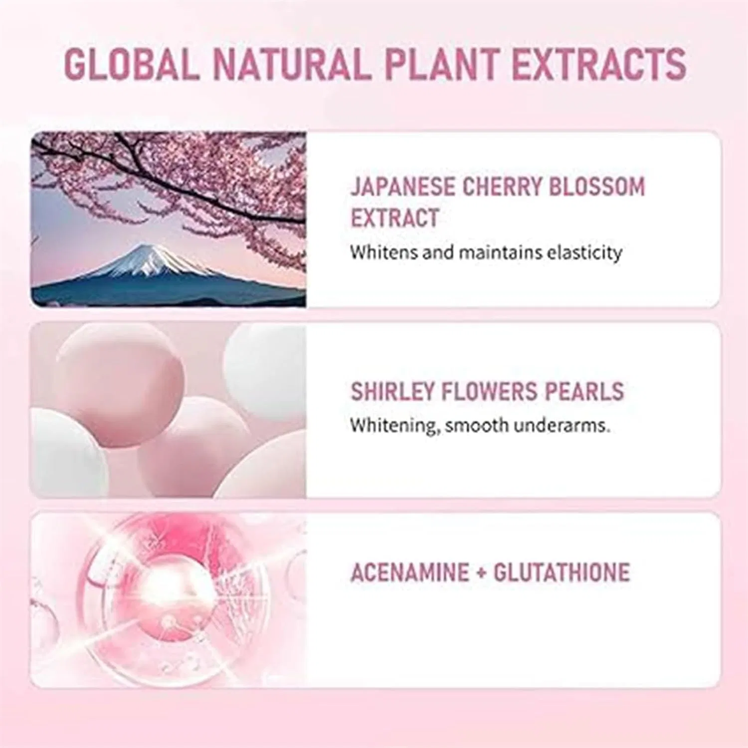 Осветляющий крем для подмышек Sakura Gluta, 30 мл (3 шт.) Eunmsi, 3 Pieces. — фото 4