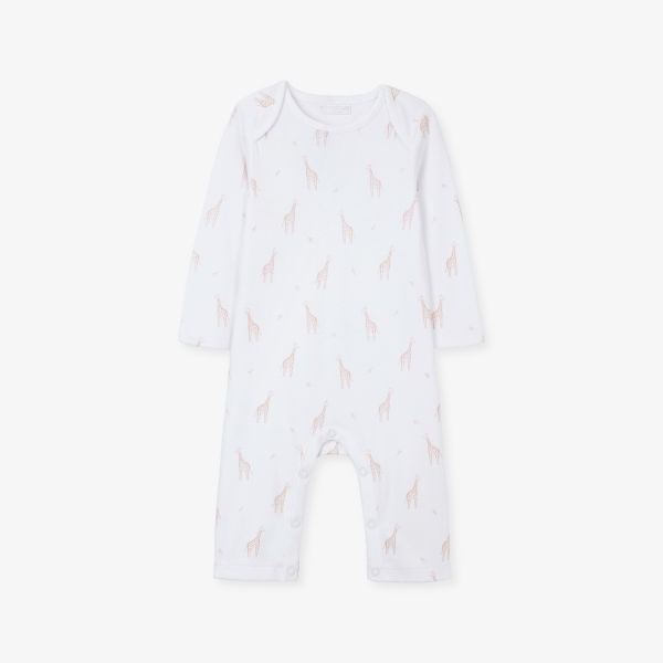 

Пижама The Little White Company с принтом жирафа из стрейч-хлопка 7-12 лет, белый