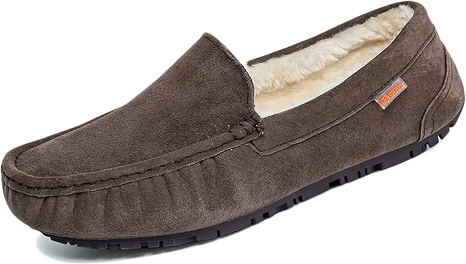 

Зимние снежные ботинки Yiozoi для мужчин, низкие повседневные обувь для вождения, плоская, легкая, износостойкая, теплая плюшевая обувь для ходьбы, коричневый