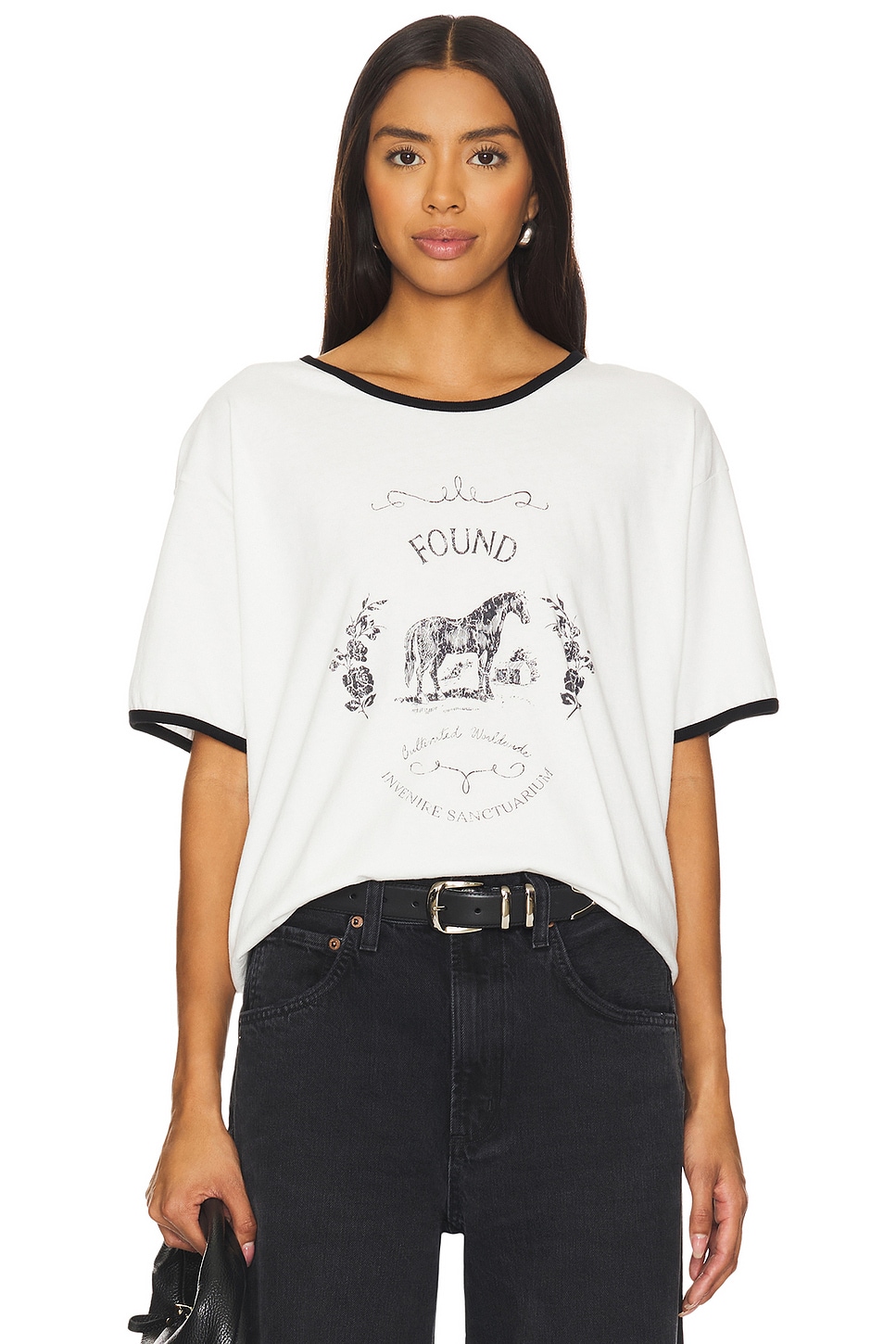

Футболка с графическим принтом x revolve Found, белый