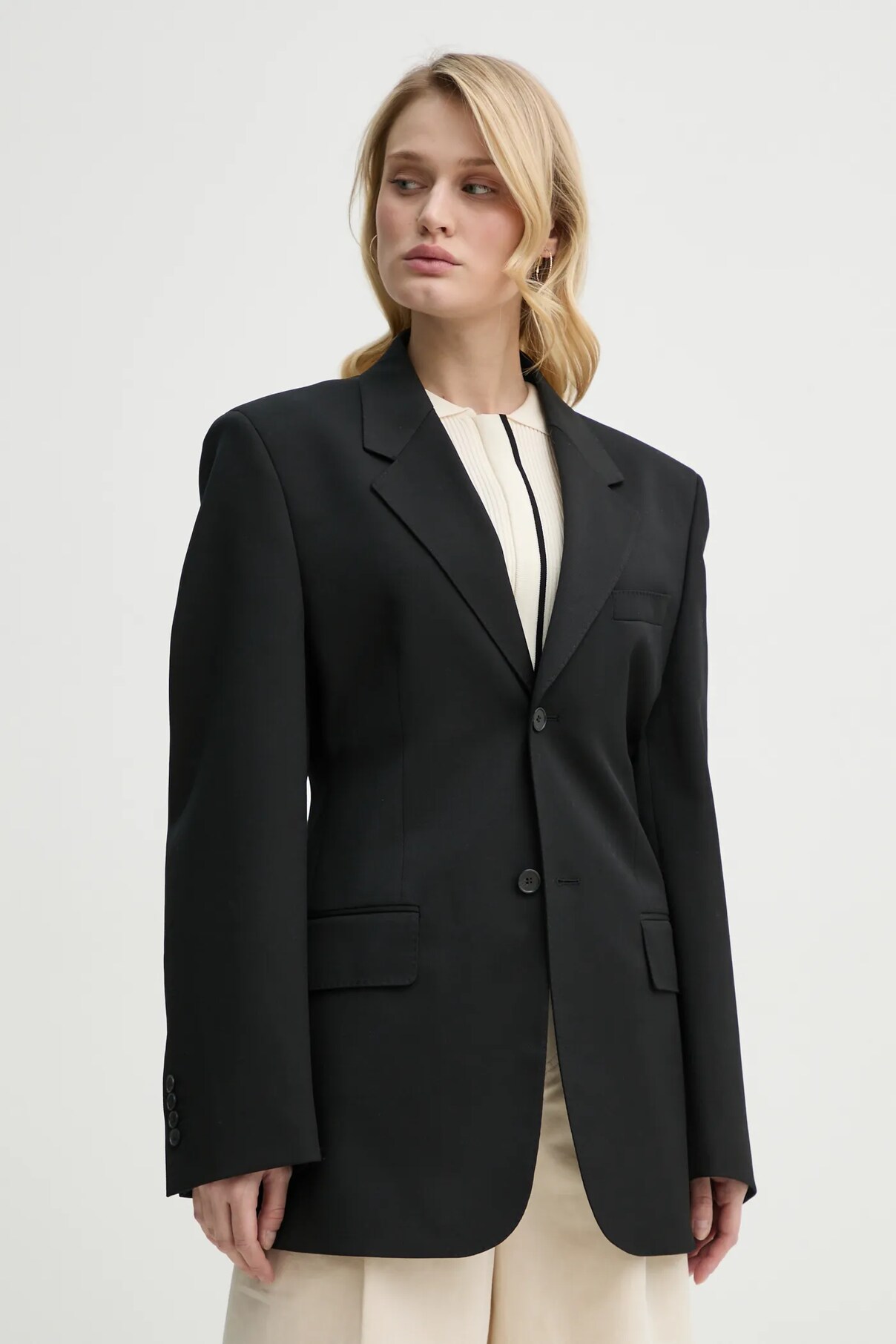 

Куртка из смеси шерсти Filippa K, черный