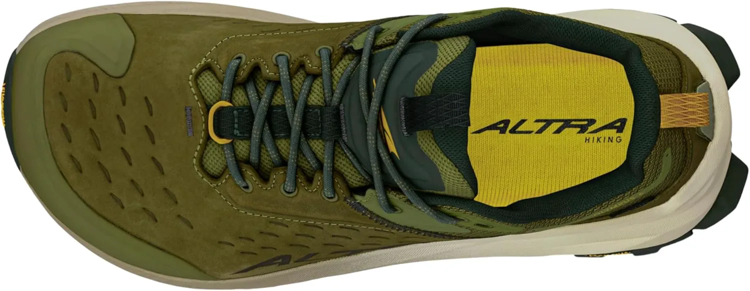 Мужские походные кроссовки ALTRA Olympus 6 Hike Low GTX, оливковый — фото 2