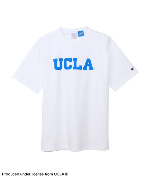 

Мужская футболка Champion с коротким рукавом, коллекция Ten Eleven, цвет белый, принт UCLA