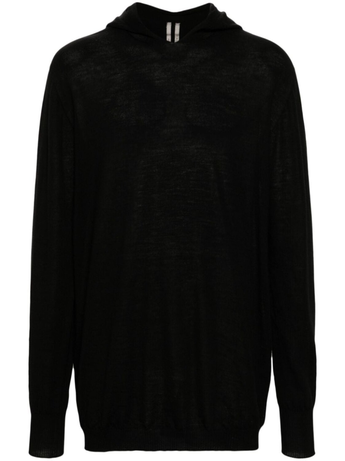 

Rick Owens джемпер тонкой вязки с капюшоном, черный