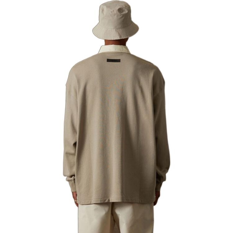 Рубашка поло унисекс дымчато-серая Fear Of God Essentials, серый — фото 4
