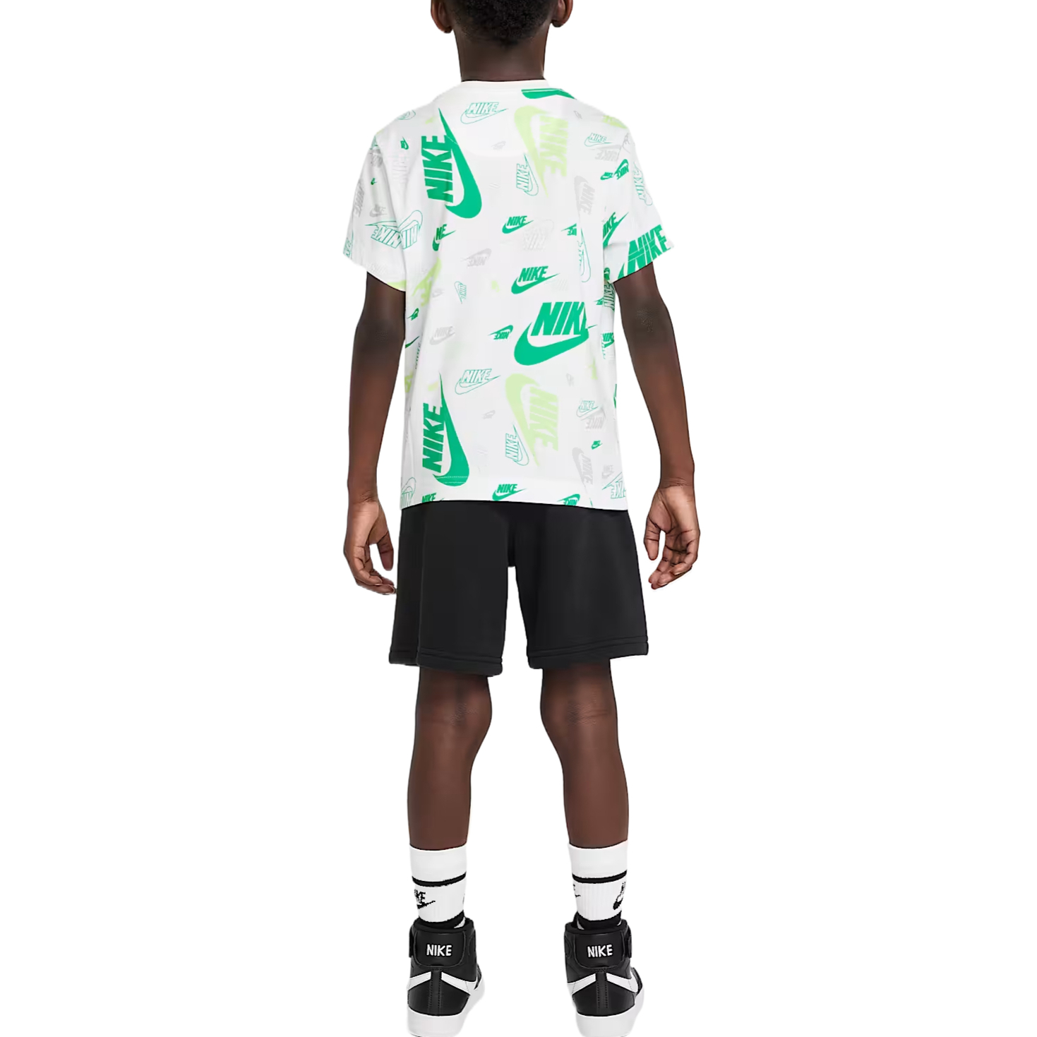 Nike Повседневный спортивный костюм 2 предмета black white для детей 3-7 лет — фото 3