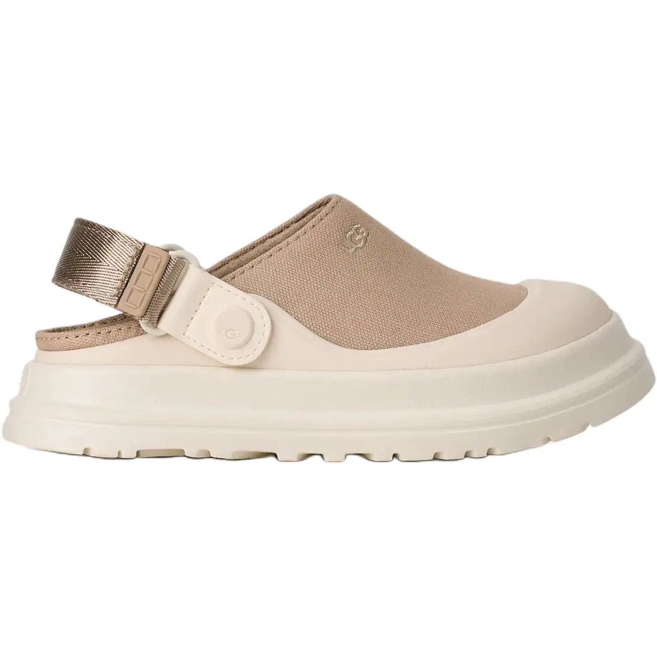 Кроссовки GoldenGlow Canvas Casual Shoes White Brown Kids' UGG — фото 3