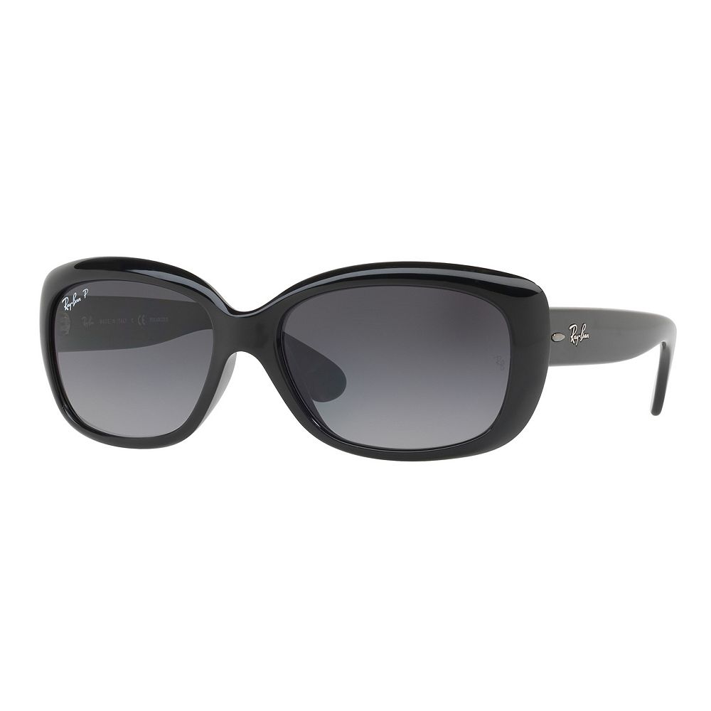 

Ray-Ban Jackie Ohh II RB4101 58 мм прямоугольные солнцезащитные очки с градиентом поляризации, цвет Black Gray