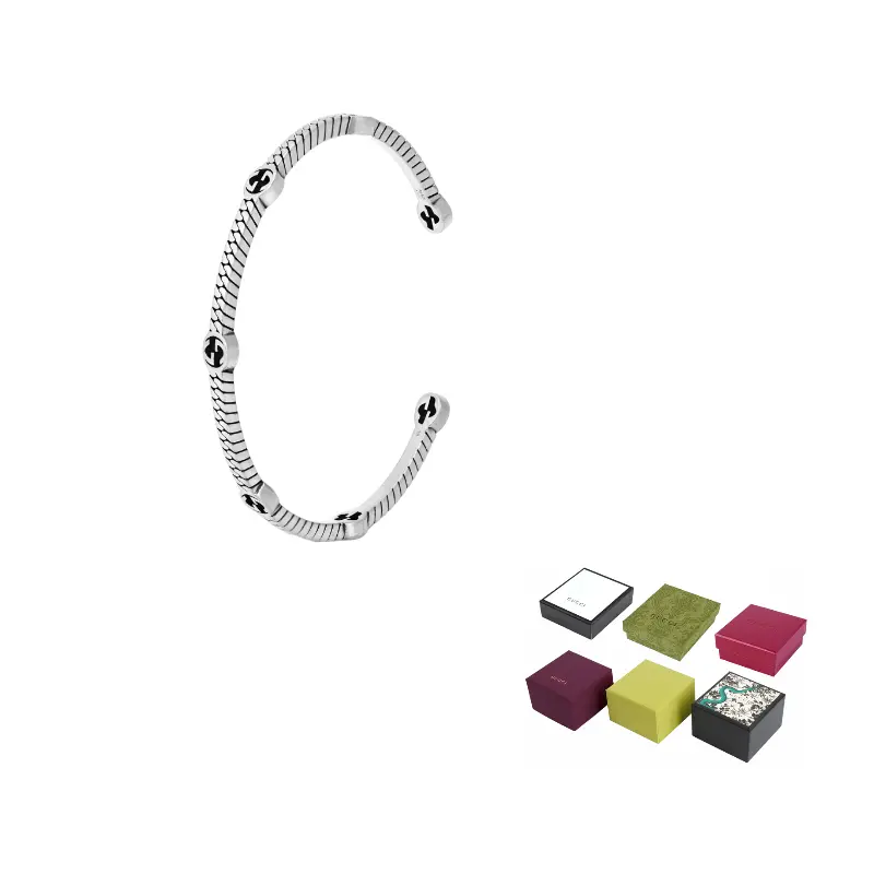 

Женский браслет из стерлингового серебра 925 пробы GUCCI, серебряный