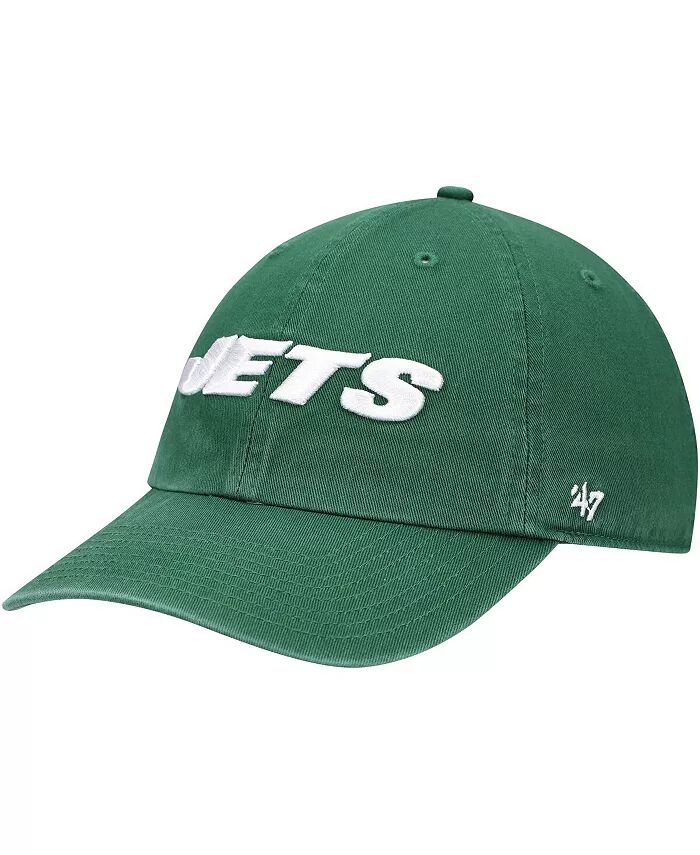 

Мужская зеленая кепка New York Jets Clean Up Script '47 с регулируемой высотой '47 Brand