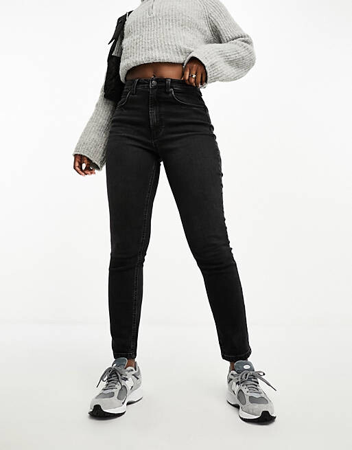 

Черные узкие джинсы Mom ASOS DESIGN Hourglass