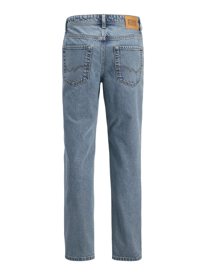 JACK & JONES Junior Джинсы прямого кроя JJICLARK синего цвета — фото 3