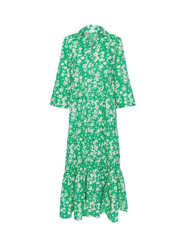

Макси-платье-рубашка zus с длинным рукавом Saint Tropez, цвет Bright Green