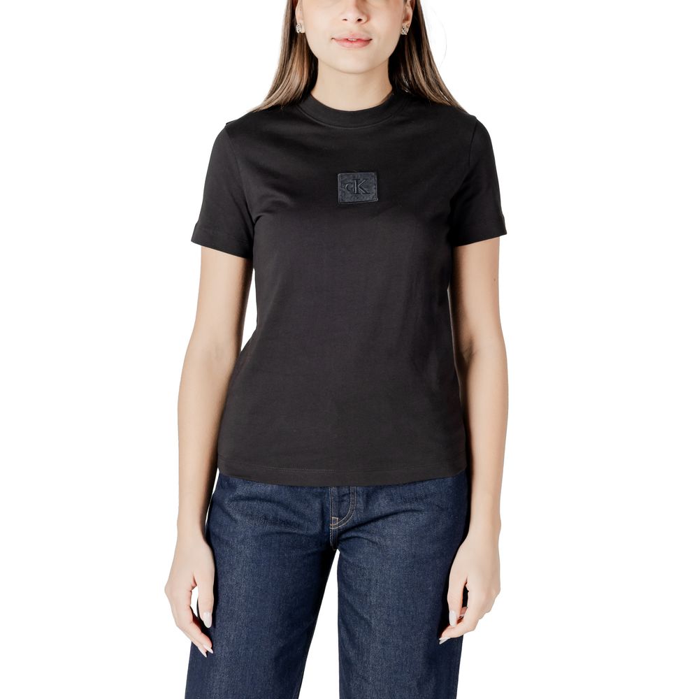 

Черные хлопковые топы и футболки Calvin Klein Jeans