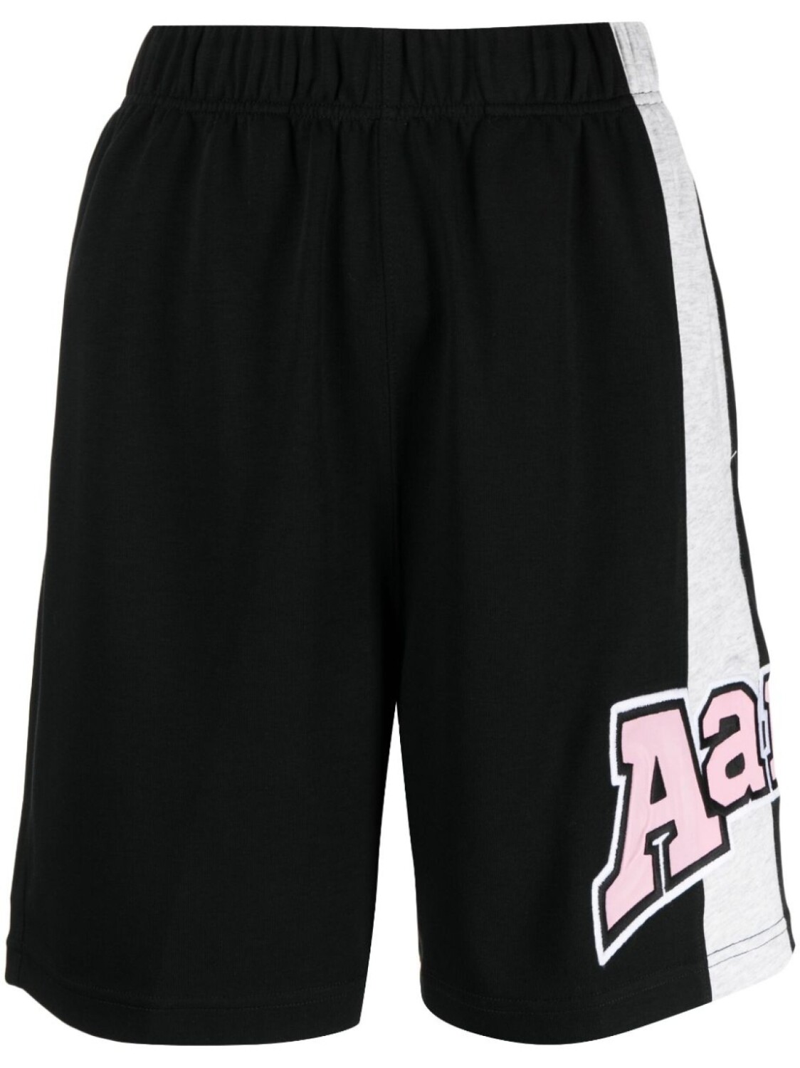 

AAPE BY *A BATHING APE шорты из джерси с нашивкой-логотипом, черный