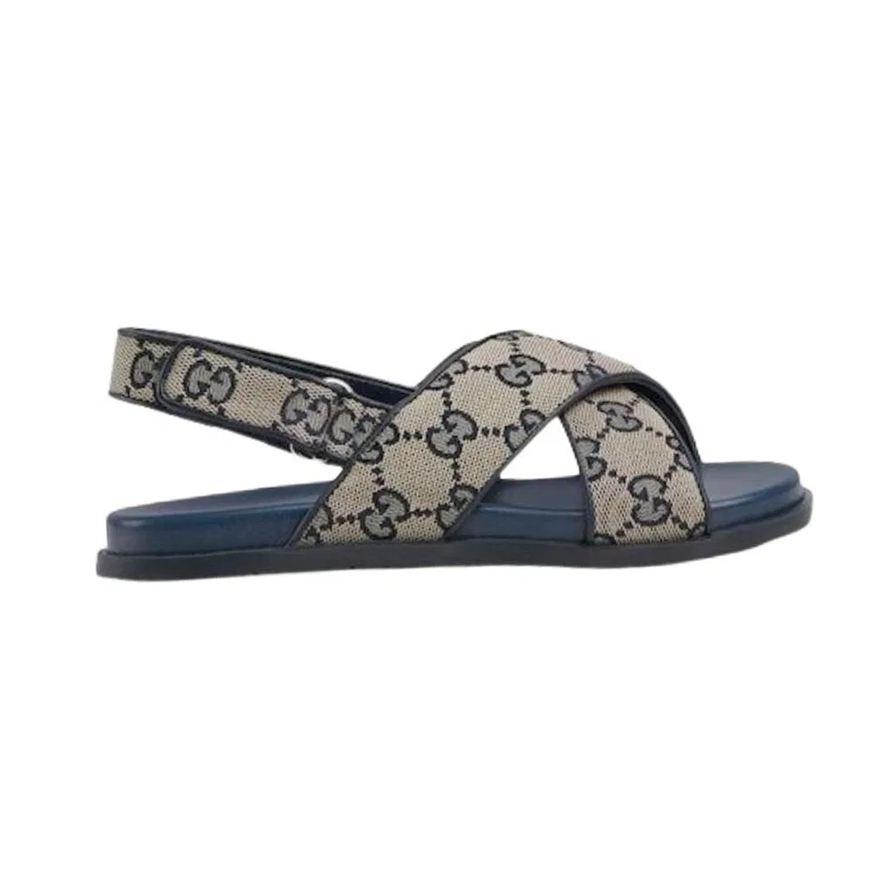 Кеды из канваса Low Top Sandal Beige Kids' GUCCI — фото 3