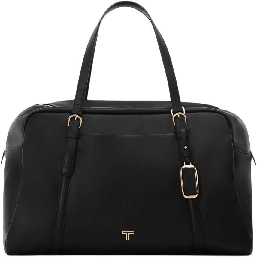 

TUMI Кожаная дорожная сумка унисекс черная