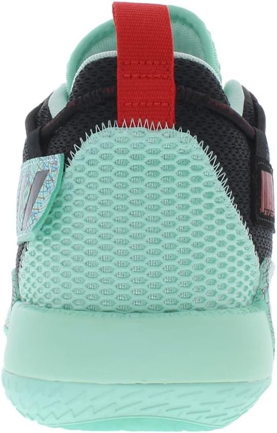 Женские кроссовки Adidas Dame 7, черный/красный/мятный/ярко-красный — фото 3
