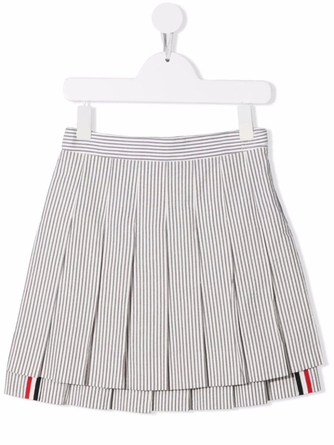 

Юбка со складками и полосками RWB Thom Browne Kids, серый