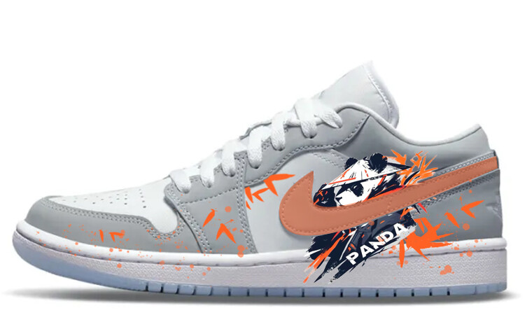 

Кроссовки Air Jordan 1 Vintage Basketball Shoes Women's Low-top Grey/white, светло-серый