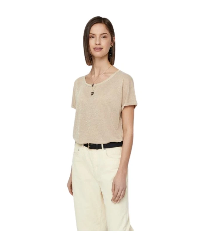 

Футболка с круглым вырезом Mos Mosh, бежевый