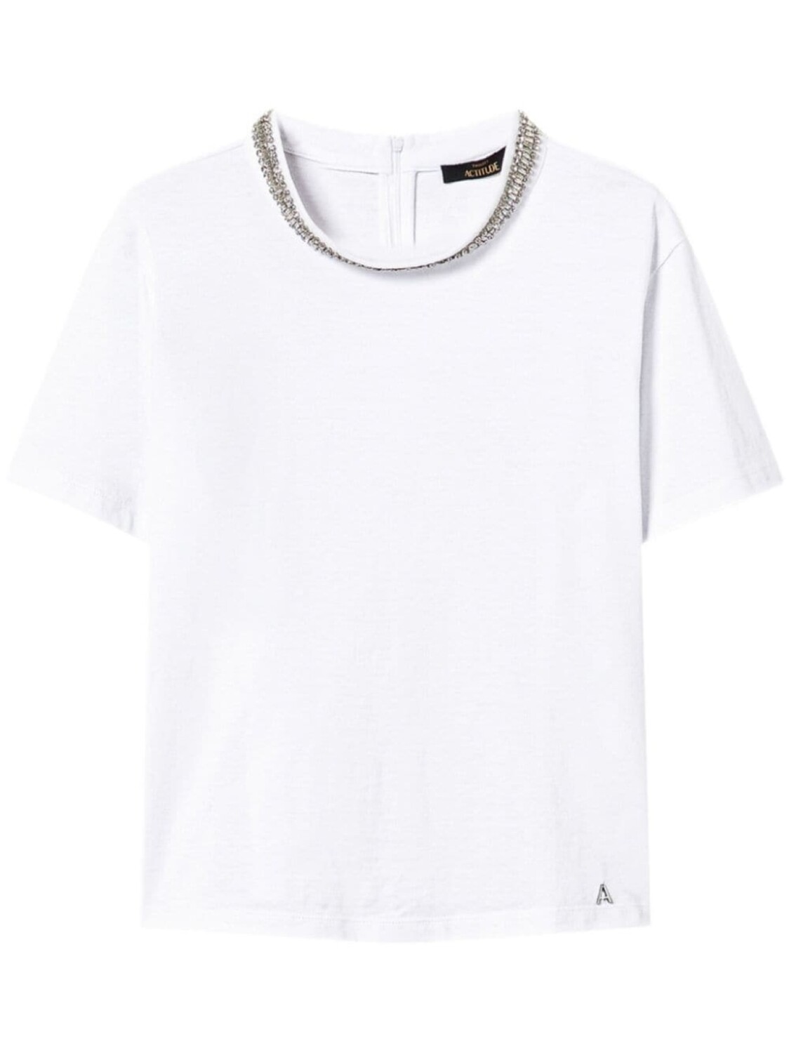 

TWINSET футболка с кристаллами, белый