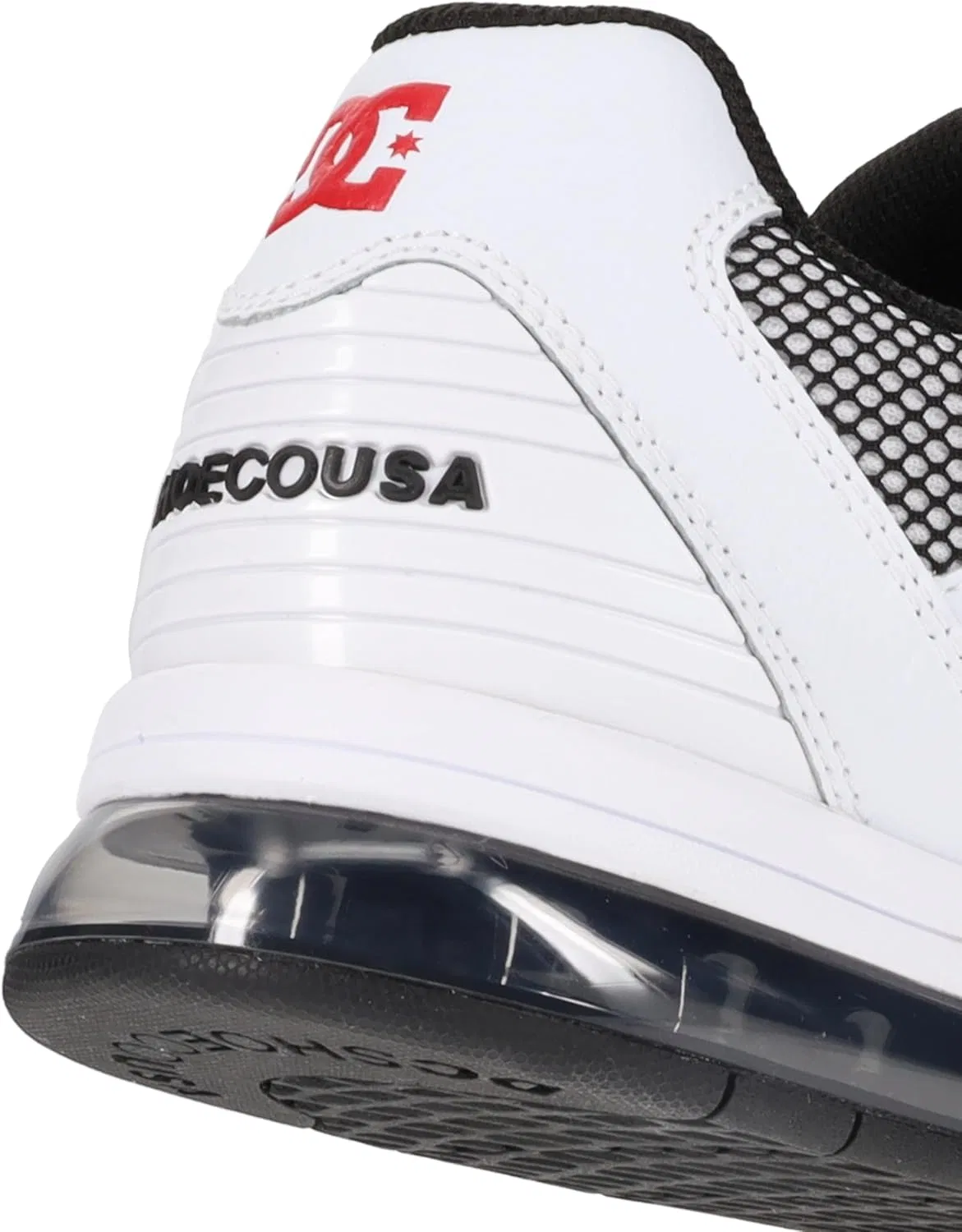 Мужские универсальные кроссовки DC Shoes, White Black Red — фото 3