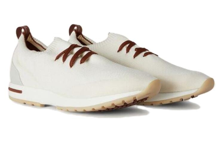 Кроссовки Loro Piana Lifestyle Shoes Men Low-top Beige, бежевый — фото 3