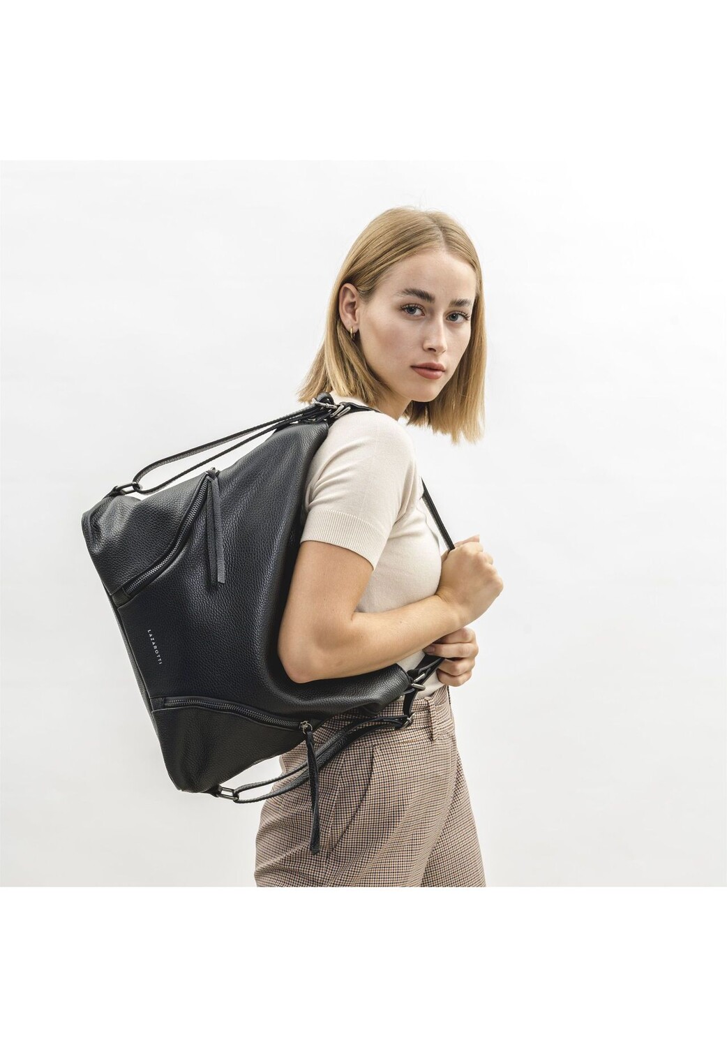 

Сумка через плечо Milano Leather 36 см LAZAROTTI, черный