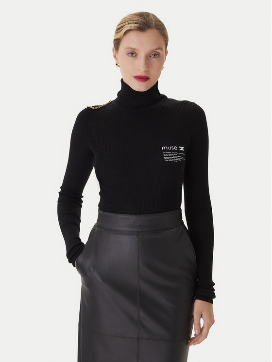 

Водолазка regular fit MK-43B-57E2-V320 Elisabetta Franchi, черный