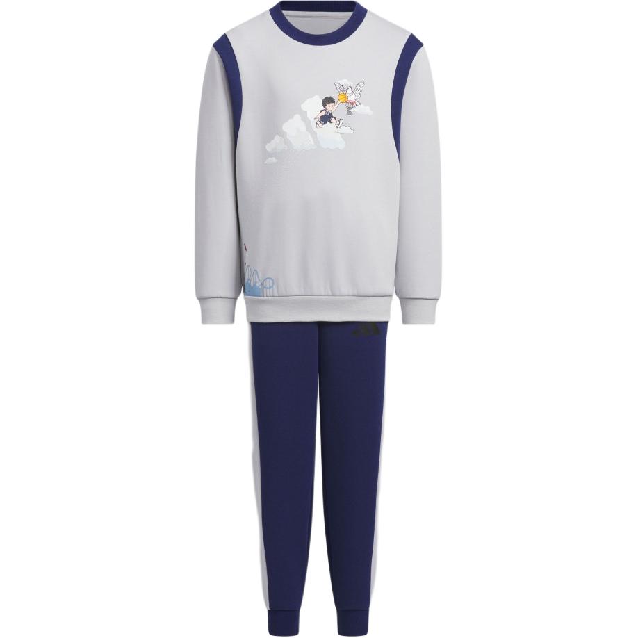 

Adidas Повседневная спортивная одежда сплошной серый/темно-синий для детей 3-7 лет