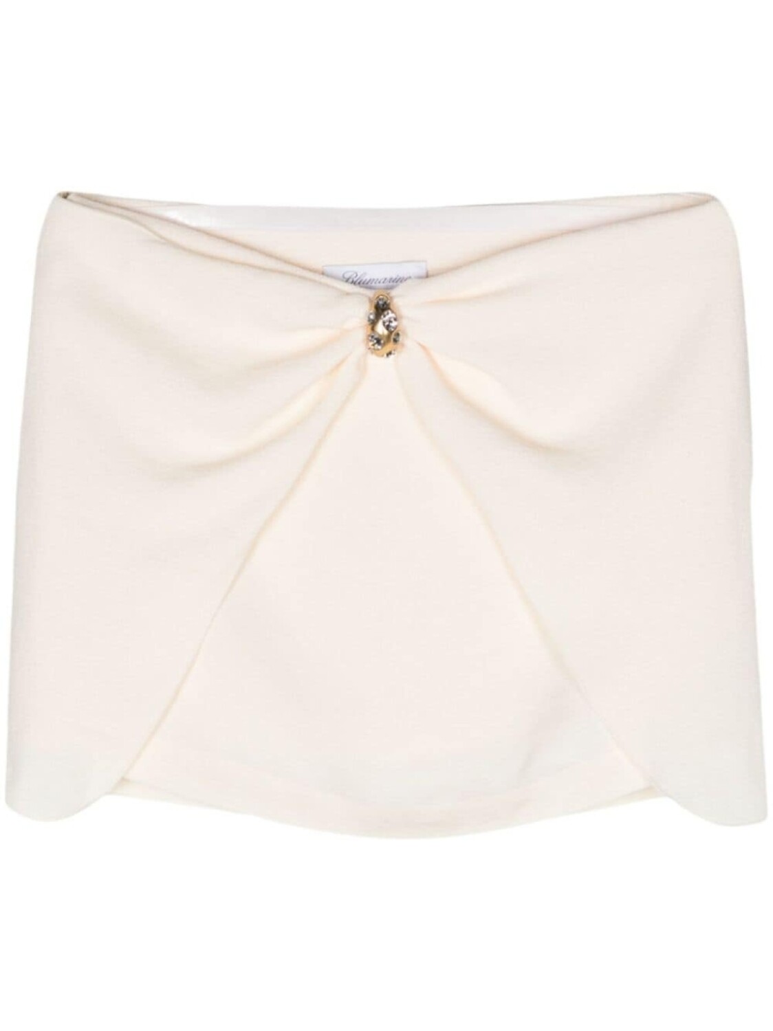 

Blumarine креповая юбка мини с заниженной талией, серый