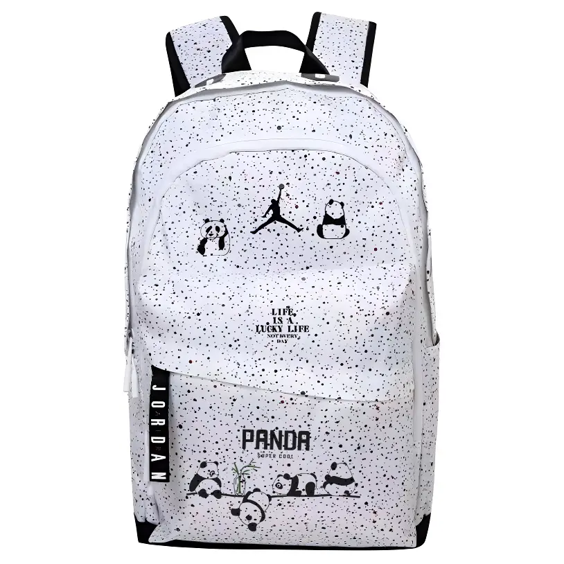 

Jordan Полиэстеровый рюкзак обычный унисекс Baby's Breath, Niche Panda Graffiti