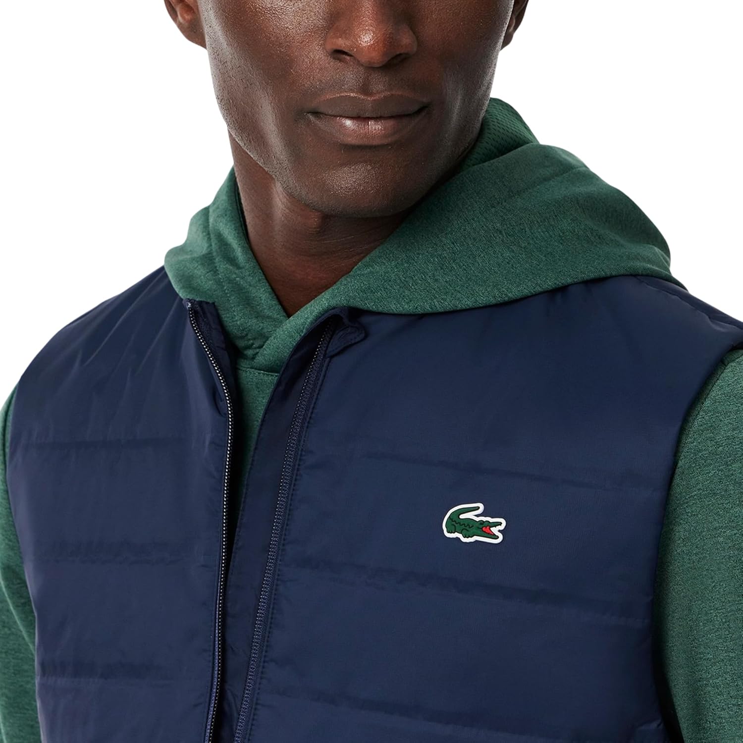 Lacoste мужская стеганая спортивная жилетка, Navy Blue/Navy Blue — фото 2