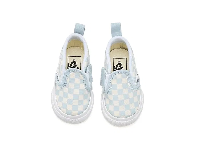 Кроссовки Slip-On V Vans Kids, Checkerboard Dawn Mist — фото 3