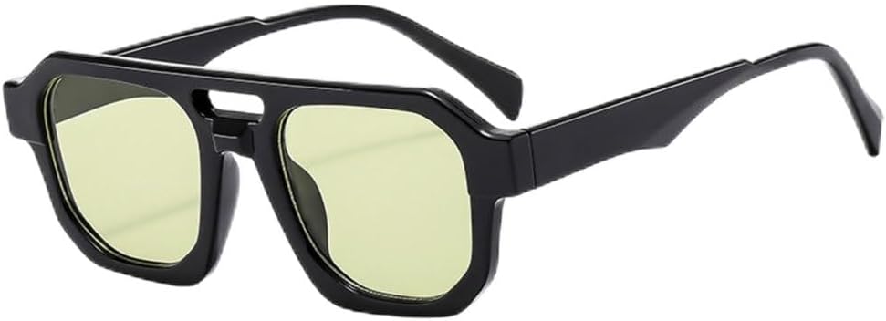 

Солнцезащитные очки MUTYNE Double Beam для мужчин, модные квадратные солнцезащитные очки для женщин, очки для вождения на открытом воздухе, защита от УФ-излучения UV400, Green