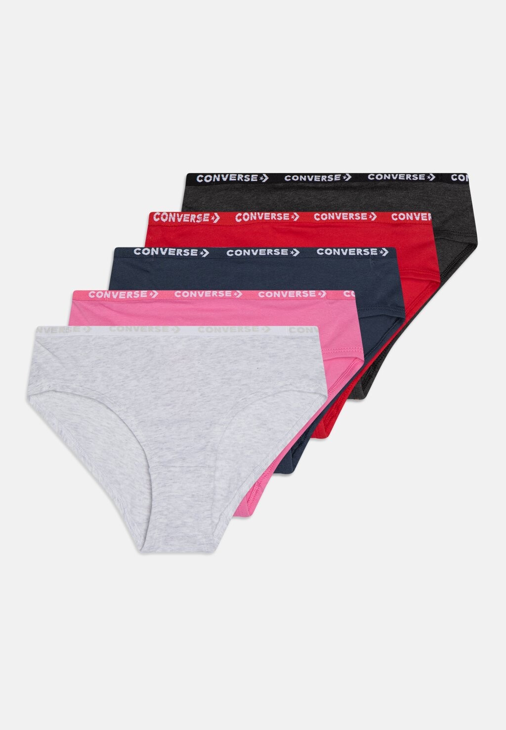 

Трусы GIRL LOGO WAISTBAND 5 PACK Converse, цвет red