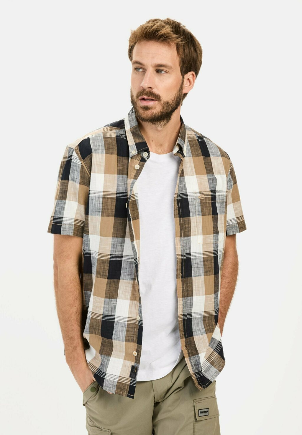 

Рубашка SHORTSLEEVE camel active, коричневый