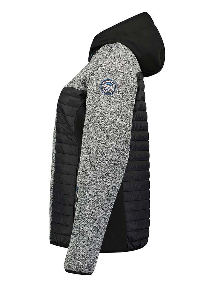 Флисовая куртка Geographical Norway Fleecejacke Taquese, цвет Schwarz/Grau — фото 3